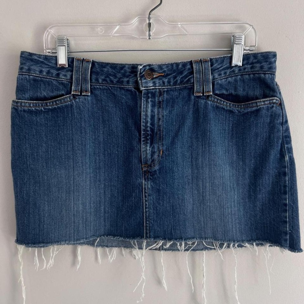 VINTAGE OLD NAVY DISTRESSED DENIM MINI SKIRT‎ - Picture 5 of 7